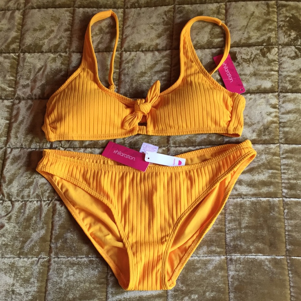 NWT Yellow target bikini